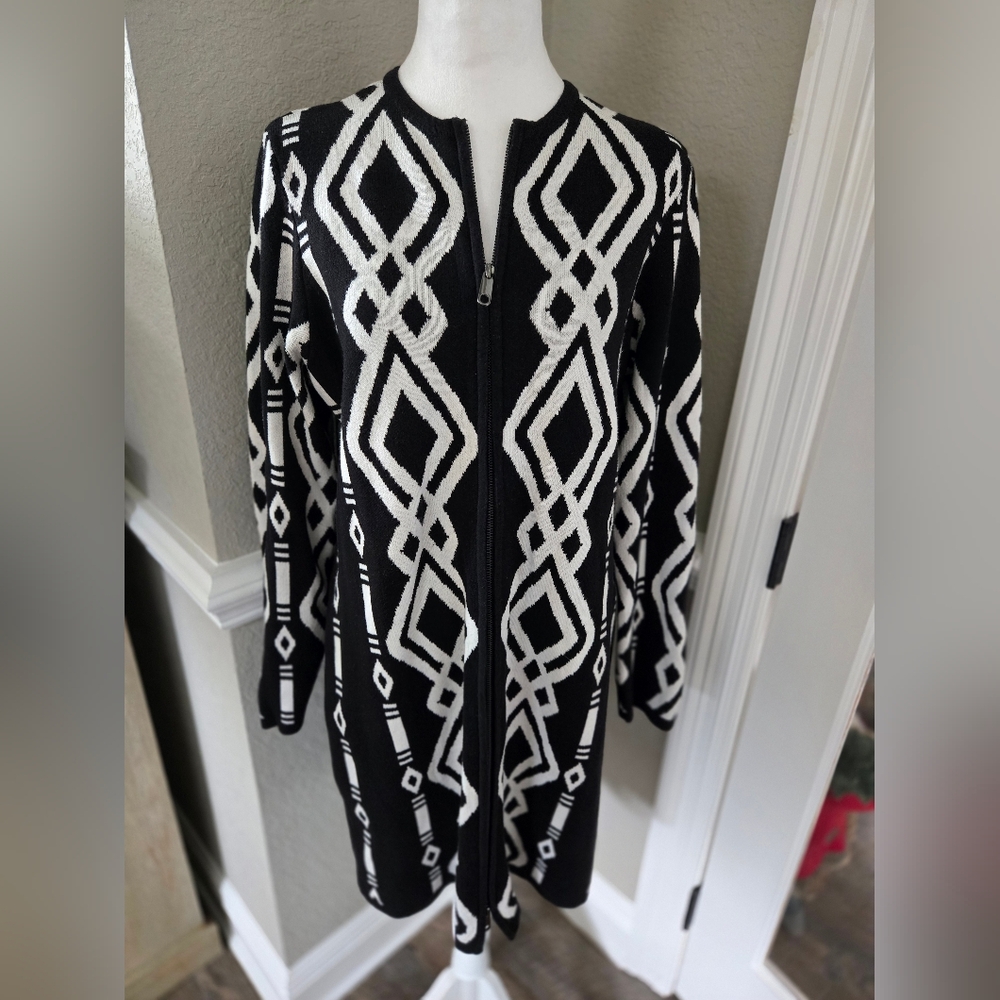 Chico's Long Cardigan, Size 2 (Large)